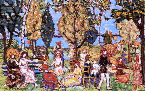  Maurice Prendergast In the Park (also known as The Promenade) - Canvas Art Print