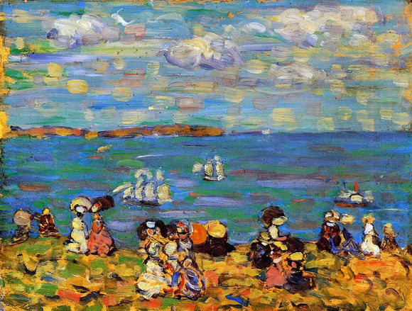  Maurice Prendergast St. Malo (also known as Sketch, St. Malo) - Canvas Art Print