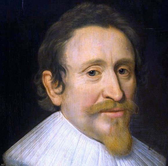  Michiel Jansz. Van Miereveld Portrait of Hugo de Groot [detail #1] - Canvas Art Print