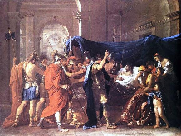  Nicolas Poussin The Death of Germanicus - Canvas Art Print