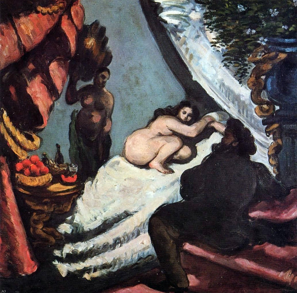  Paul Cezanne A Modern Olympia (Pasha) - Canvas Art Print