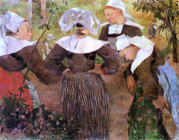  Paul Gauguin Four Breton Women - Canvas Art Print