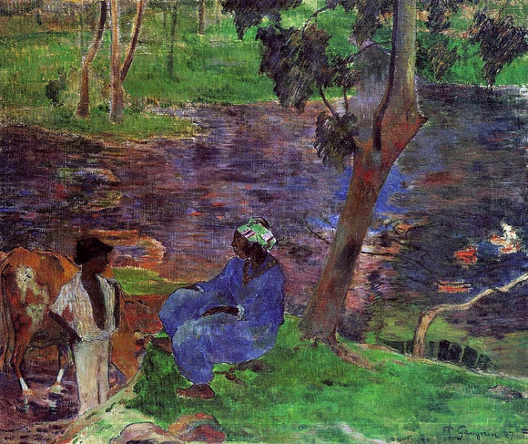  Paul Gauguin Riverside - Canvas Art Print