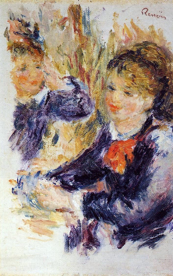  Pierre Auguste Renoir At the Milliner's (study) - Canvas Art Print