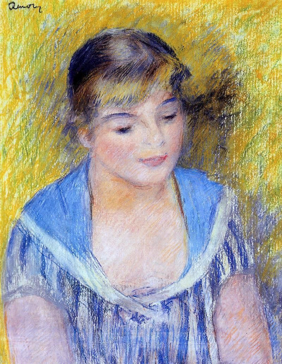  Pierre Auguste Renoir Bust of a Woman - Canvas Art Print