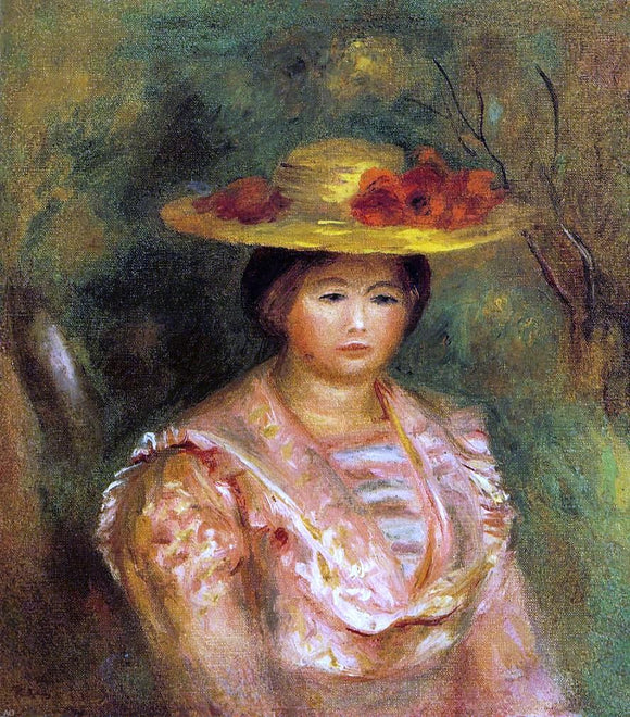  Pierre Auguste Renoir Bust of a Woman (Gabrielle) - Canvas Art Print