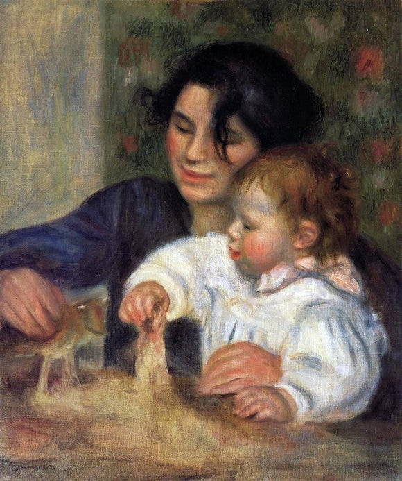  Pierre Auguste Renoir Gabrielle and Jean - Canvas Art Print