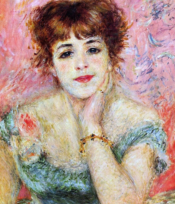  Pierre Auguste Renoir Jeanne Samary (also known as La Reverie) - Canvas Art Print