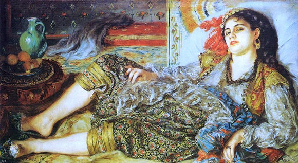  Pierre Auguste Renoir Odalisque (also known as An Algerian Woman) - Canvas Art Print