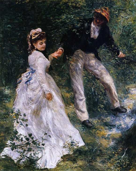  Pierre Auguste Renoir The Promenade - Canvas Art Print