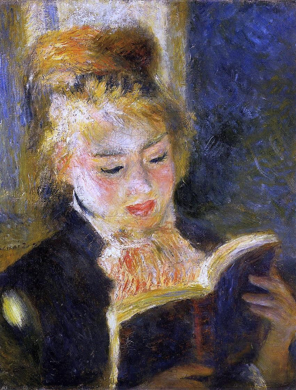  Pierre Auguste Renoir The Reader (also known as Young Woman Reading a Book) - Canvas Art Print