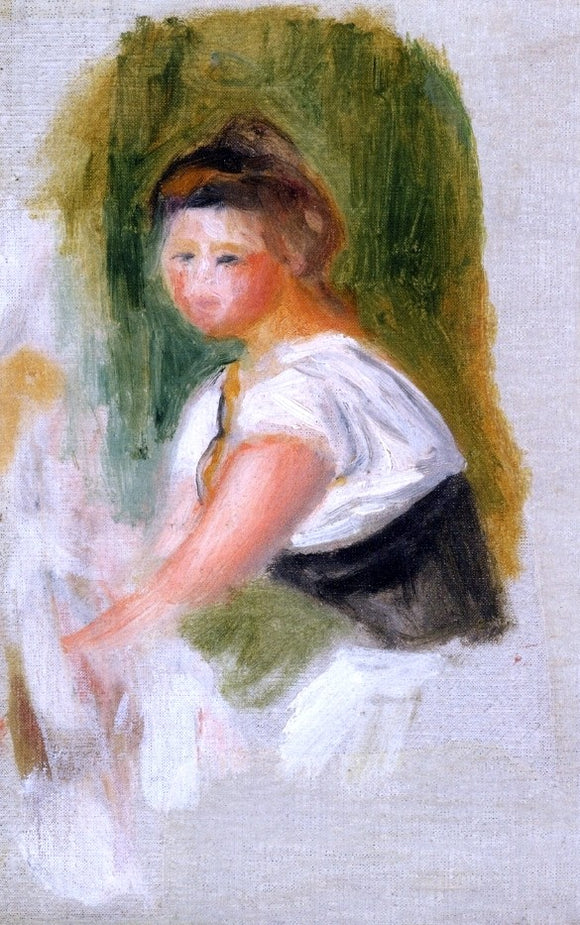  Pierre Auguste Renoir Young Woman - Canvas Art Print
