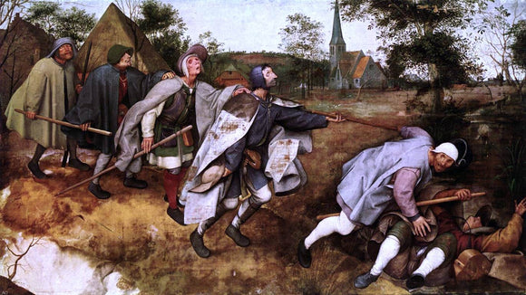  The Elder Pieter Bruegel The Parable of the Blind Leading the Blind - Canvas Art Print
