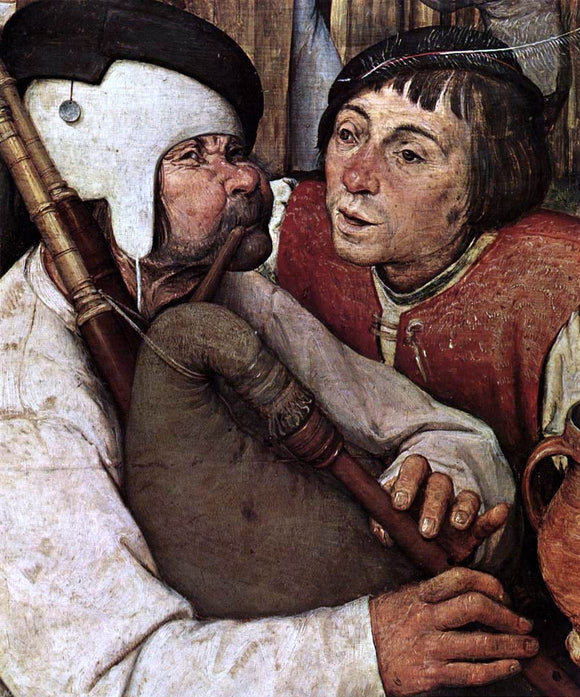  The Elder Pieter Bruegel The Peasant Dance (detail) - Canvas Art Print