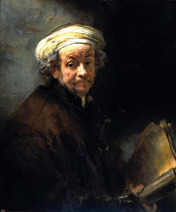  Rembrandt Van Rijn Self Portrait as the Apostle St Paul - Canvas Art Print