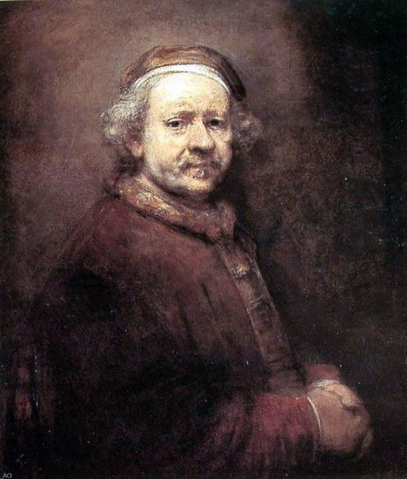  Rembrandt Van Rijn Self Portrait at the Age of 63 - Canvas Art Print