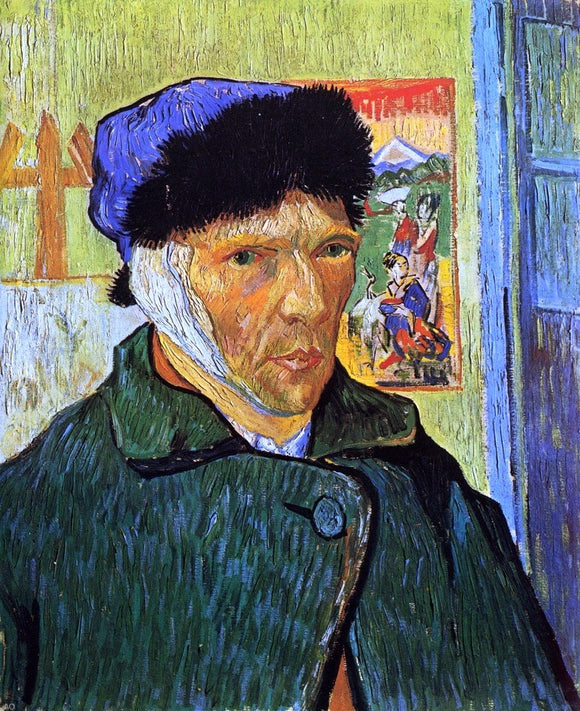  Vincent Van Gogh Self Portrait with Bandaged Ear - Canvas Art Print