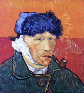 Vincent Van Gogh Self Portrait with Bandaged Ear and Pipe - Canvas Art Print