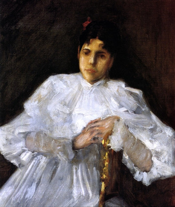  William Merritt Chase Girl in White - Canvas Art Print