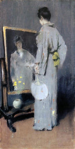  William Merritt Chase Making Her Toilet - Canvas Art Print