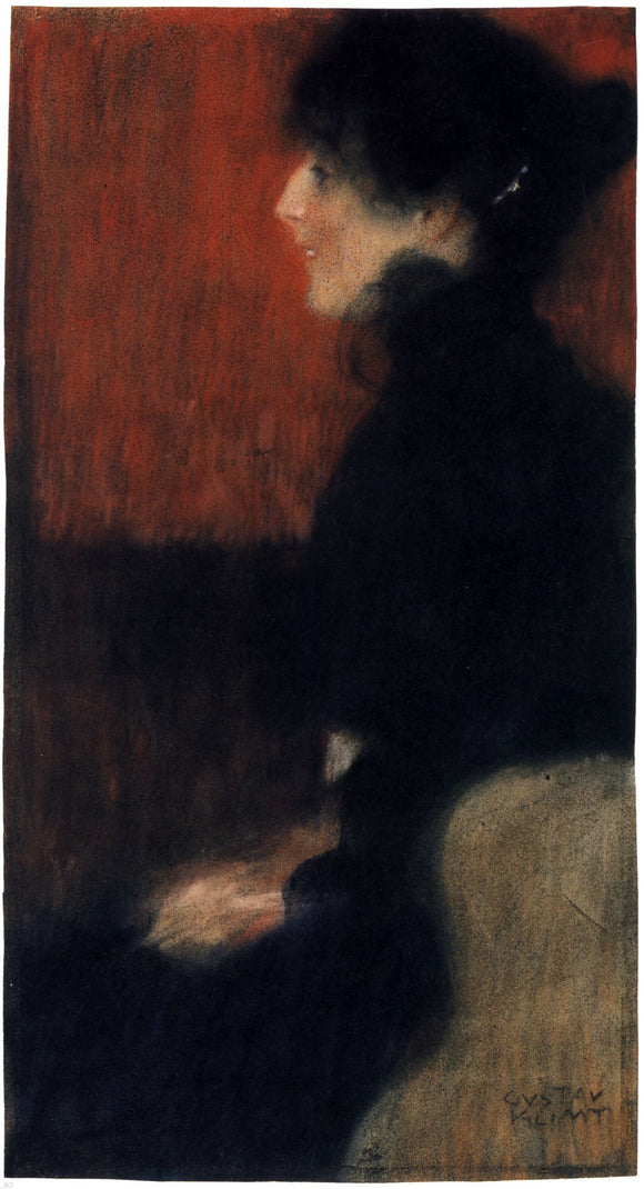  Gustav Klimt Portrait of a Lady - Canvas Art Print