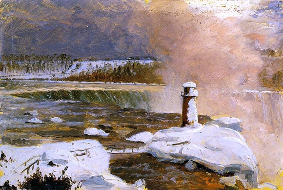  Frederic Edwin Church Niagara Falls and Terrapin Tower - Canvas Art Print