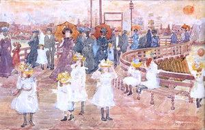  Maurice Prendergast South Boston Pier - Canvas Art Print