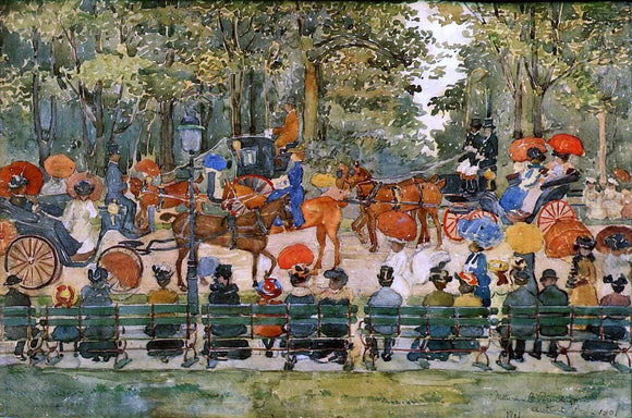  Maurice Prendergast Central Park - Canvas Art Print