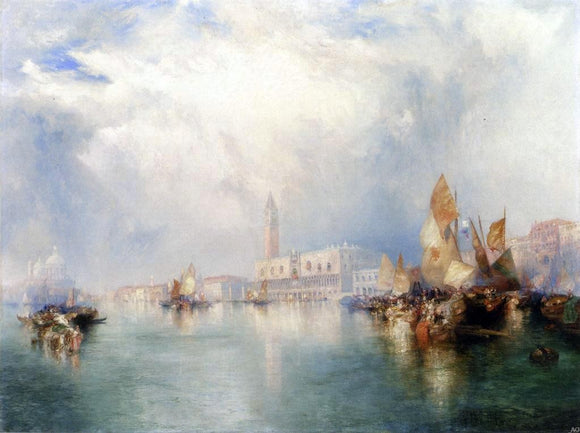  Thomas Moran Venice - Grand Canal - Canvas Art Print