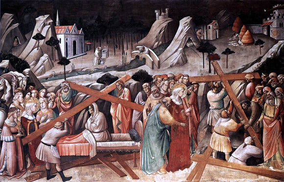  Agnolo Gaddi Discovery of the True Cross - Canvas Art Print