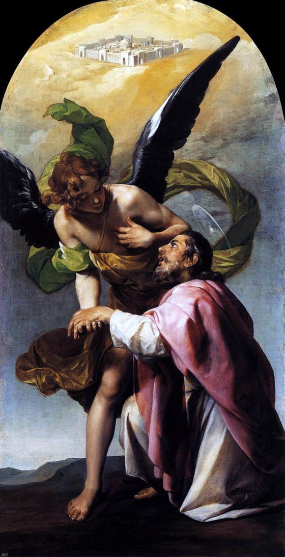  Alonso Cano Saint John the Evangelist's Vision of Jerusalem - Canvas Art Print