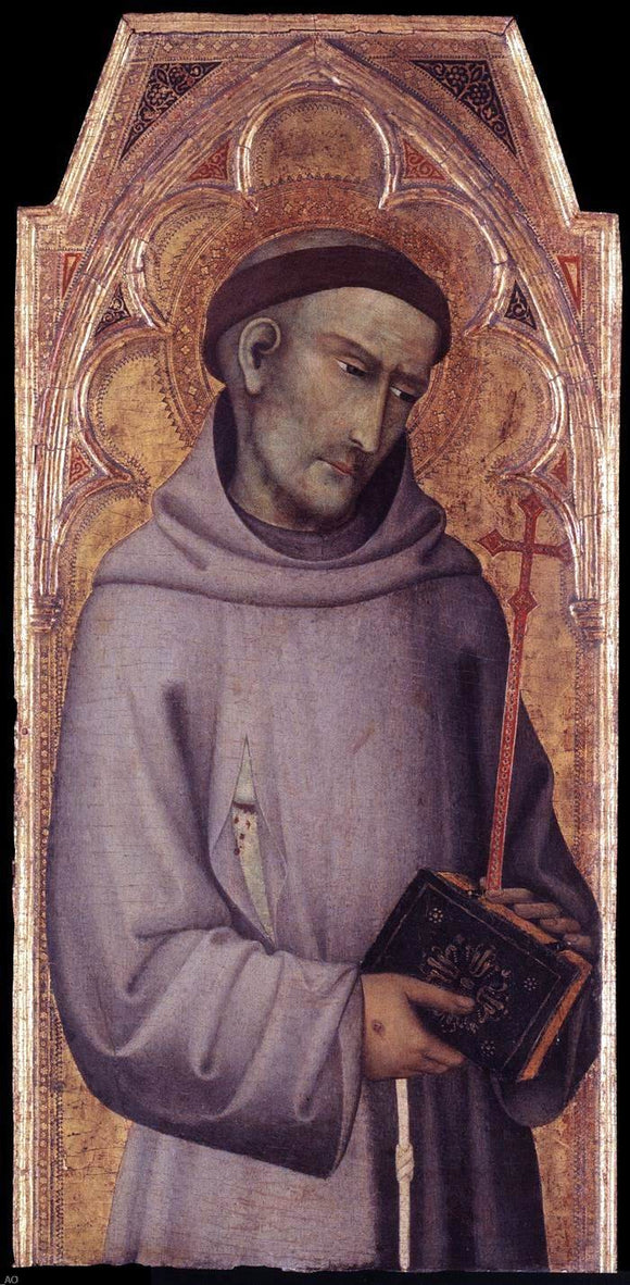  Andrea di Vanni D'Andrea St Francis of Assisi - Canvas Art Print