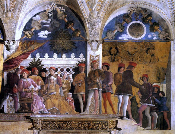  Andrea Mantegna The Court of Mantua - Canvas Art Print