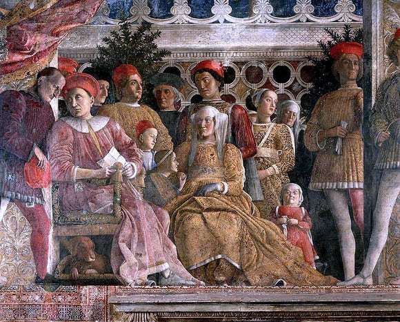  Andrea Mantegna The Court of Mantua (detail) - Canvas Art Print