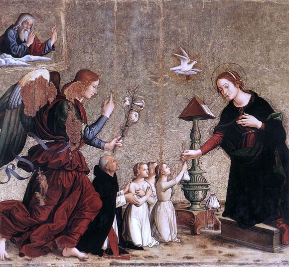  Antoniazzo Romano Annunciation - Canvas Art Print