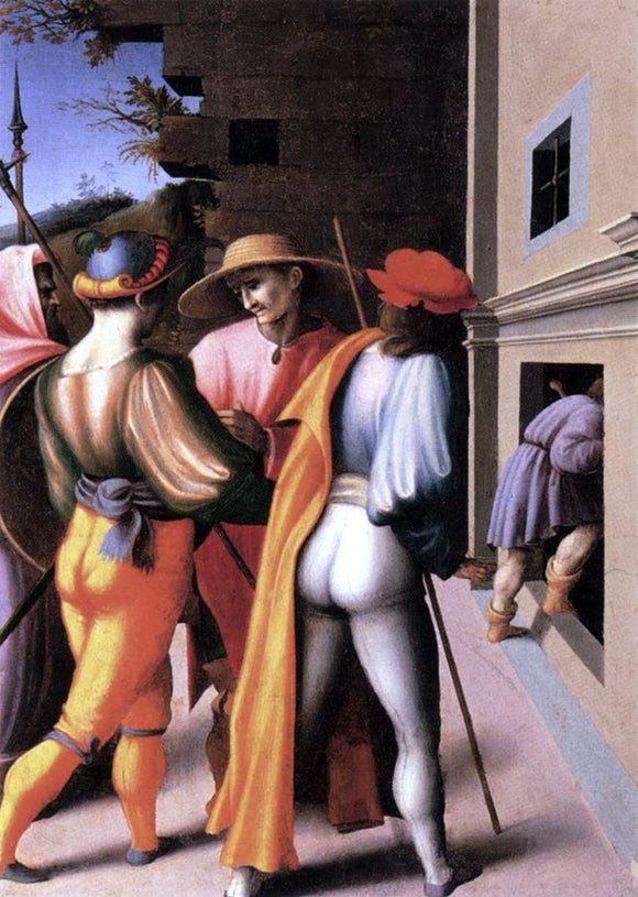  II Francesco Ubertini Bacchiacca Scenes from the Story of Joseph: The Arrest of His Brethren - Canvas Art Print