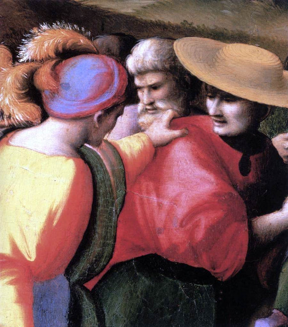  II Francesco Ubertini Bacchiacca Scenes from the Story of Joseph: The Discovery of the Stolen Cup (detail) - Canvas Art Print