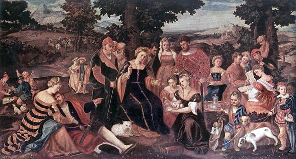  Bonifazio Veronese The Finding of Moses - Canvas Art Print