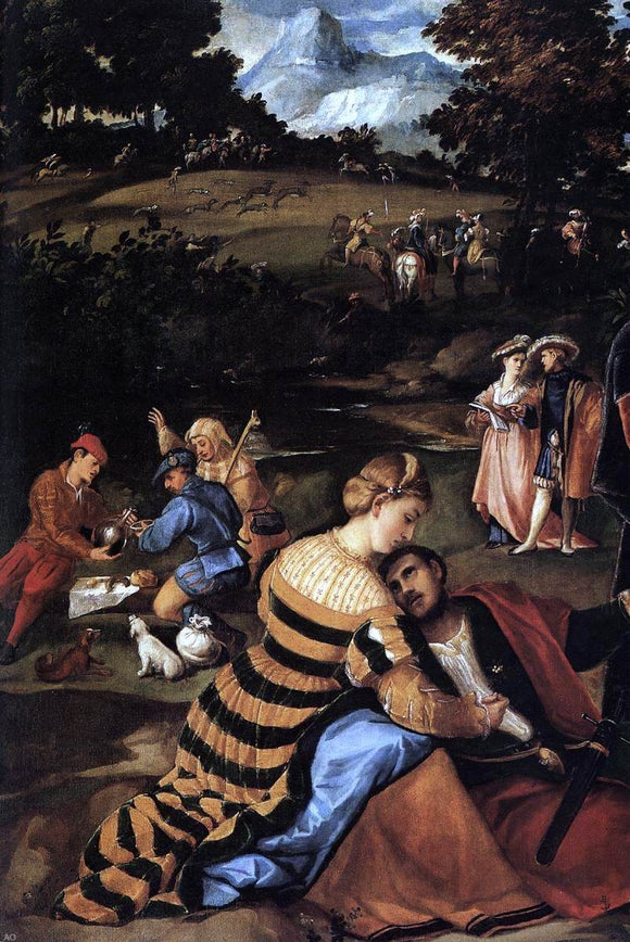  Bonifazio Veronese The Finding of Moses (detail) - Canvas Art Print