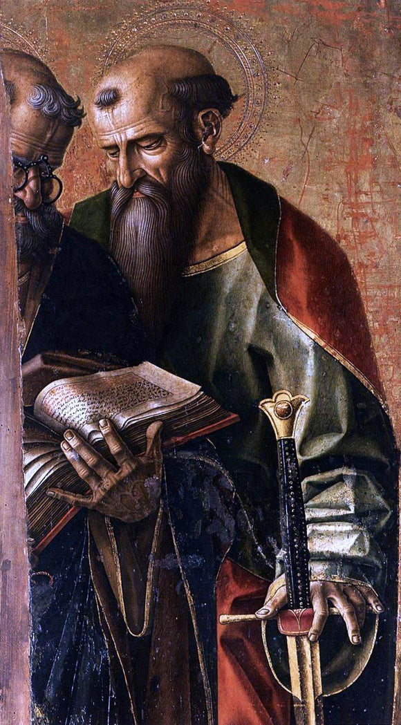  Carlo Crivelli St Peter and St Paul (detail) - Canvas Art Print