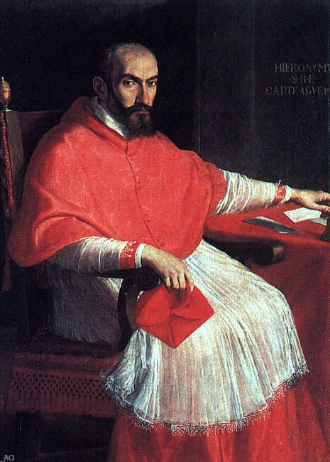  Domenichino Portrait of Cardinal Agucchi - Canvas Art Print