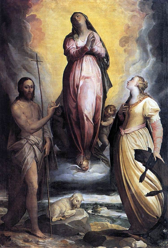  Federico Zuccaro Assumption of the Virgin - Canvas Art Print