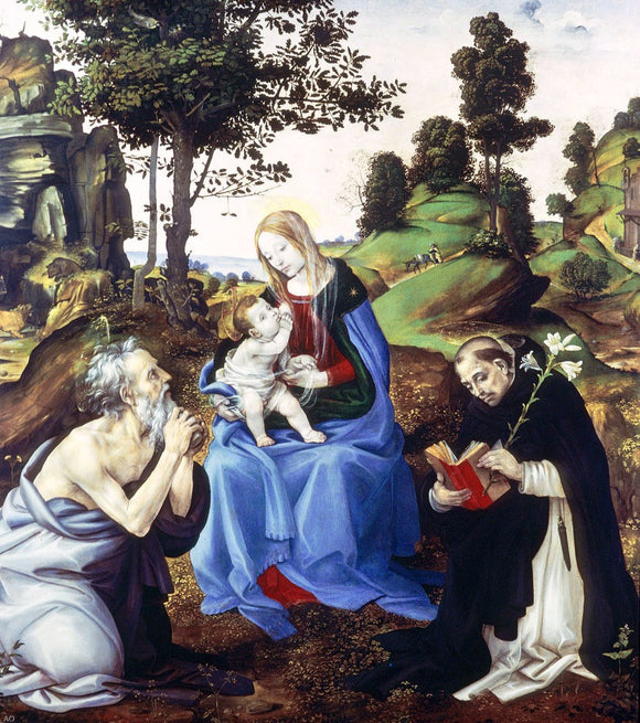  Filippino Lippi Holy Family - Canvas Art Print