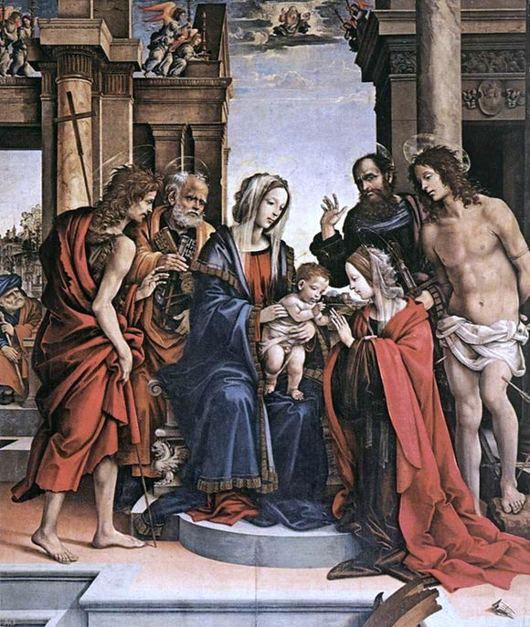  Filippino Lippi The Marriage of St Catherine - Canvas Art Print