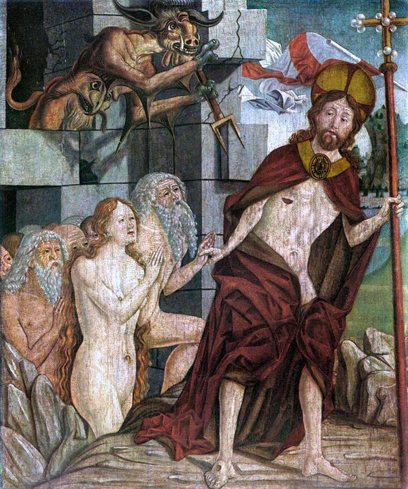  Friedrich Pacher Christ in Limbo - Canvas Art Print