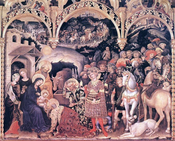  Gentile Da Fabriano Adoration of the Magi - Canvas Art Print