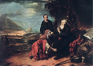  Gerbrand Van den Eeckhout Prophet Eliseus and the Woman of Sunem - Canvas Art Print