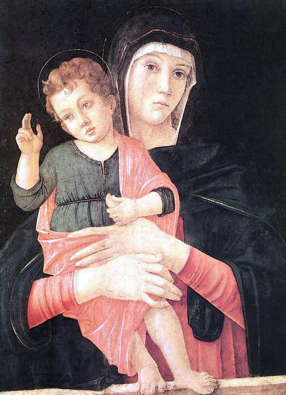 Giovanni Bellini Madonna with Child Blessing - Canvas Art Print