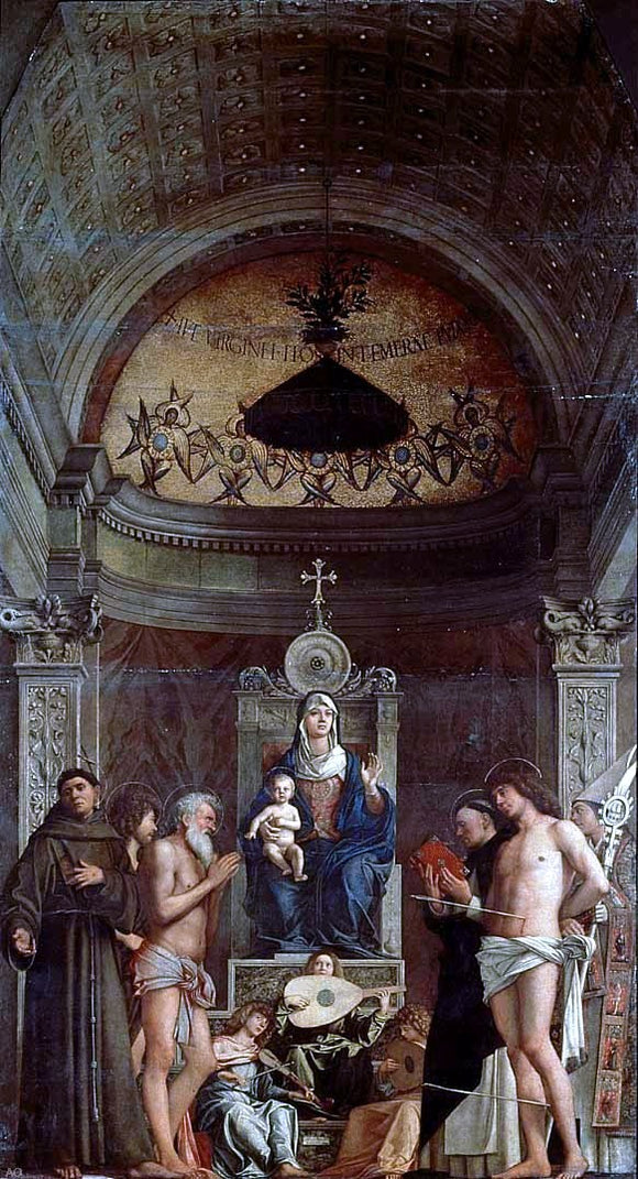  Giovanni Bellini San Giobbe Altarpiece - Canvas Art Print