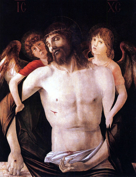  Giovanni Bellini The Dead Christ Supported by Two Angels - Canvas Art Print